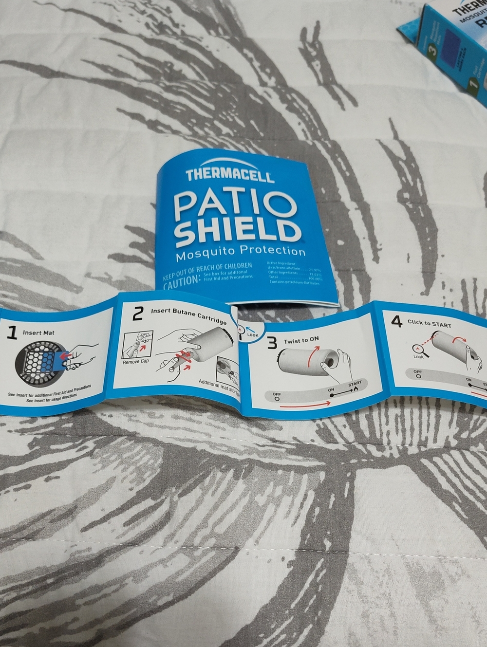 Thermacell Patio Shield Mosquito Protection (Graphite) & Refills, 15' Zone - Picture 8 of 9